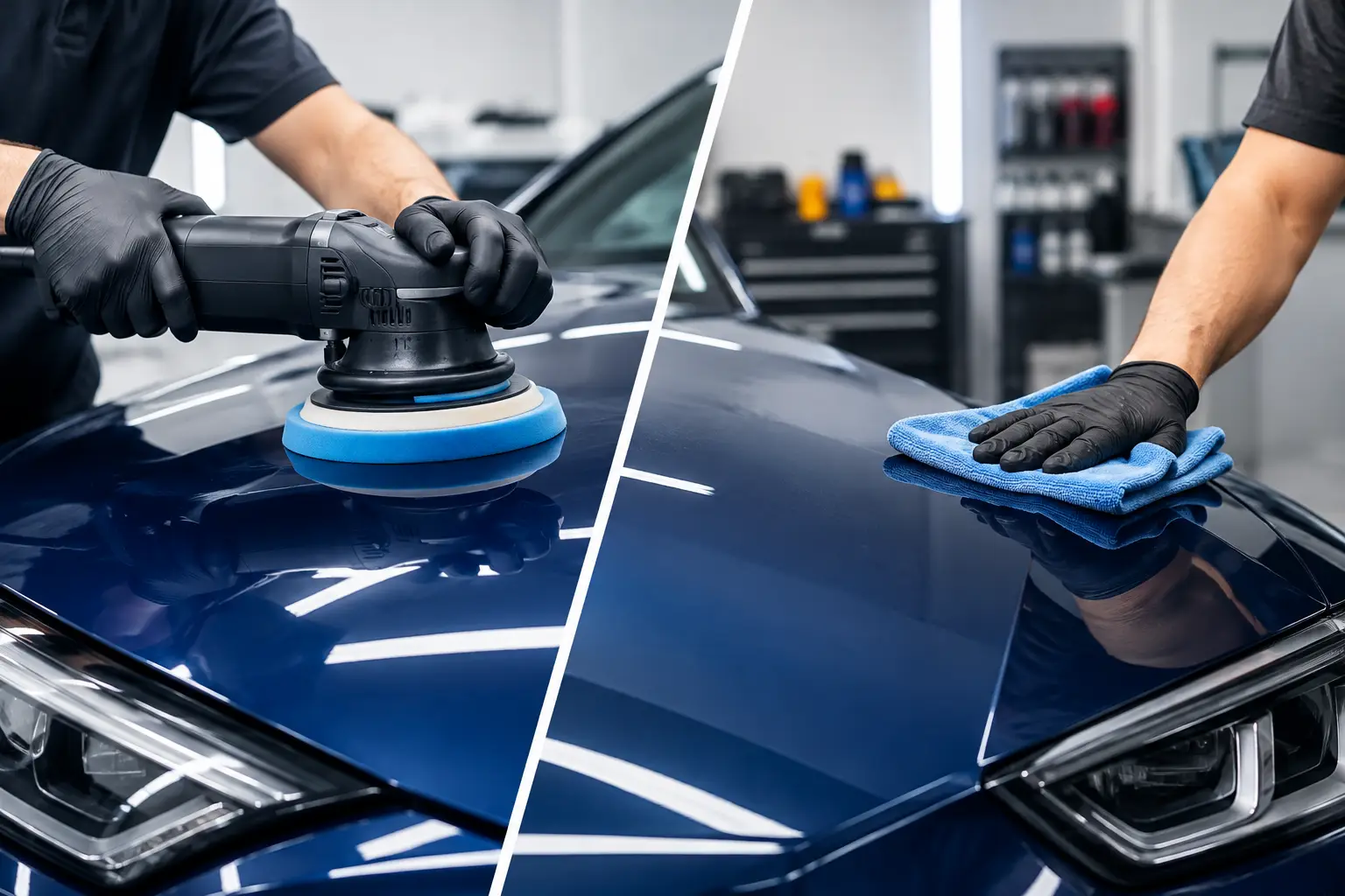 Machine Polishing Versus Hand Polishing for Paint